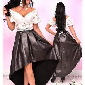   NedyN fekete színű csillogós elöl rövidebb hátul hosszabb szoknya