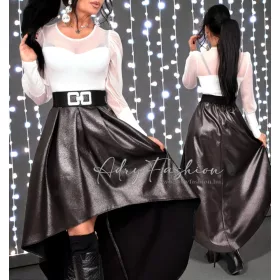   NedyN fekete színű csillogós elöl rövidebb hátul hosszabb szoknya