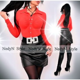 NedyN piros színű poliamid Kata ing