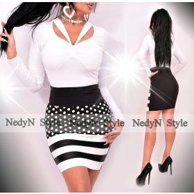 NedyN fehér színű mellénél pántos női felső