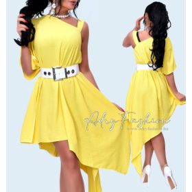 NedyN sárga aszimmetrikus női lepel ruha