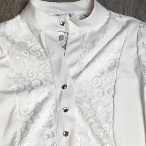 NedyN Fehér női ing csipke betétekkel 