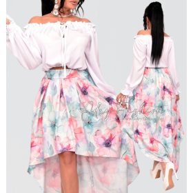   NedyN türkiz barack színű elöl rövidebb hátul hosszabb szoknya