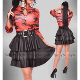 NedyN terep mintás cipzáros felső