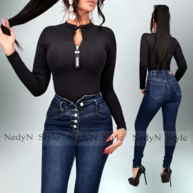 NedyN Fashion cipzáros poliamid felső