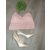 Rózsaszín színű horgolt csipke mini top - Crop top
