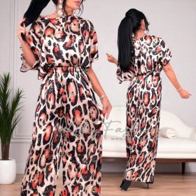 Párduc mintás felső és nadrág szett