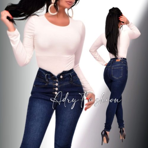 Detty TörtFehér színű basic pamut női body