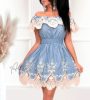 Lolita Farmerhatású ruha csipke díszes női ruha