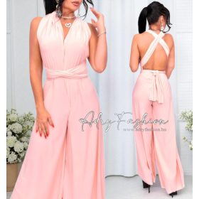 Infinity Púder átlapolt nyakba köthető alkalmi overál