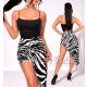 Zebra mintás shortos szoknya