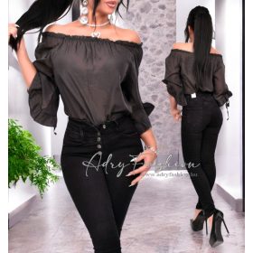 Fekete lenge csinos női felső