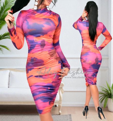 Trixy színes mintás női ruha