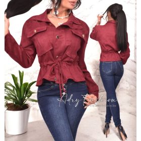 Bordó arany gombos kis kabát 