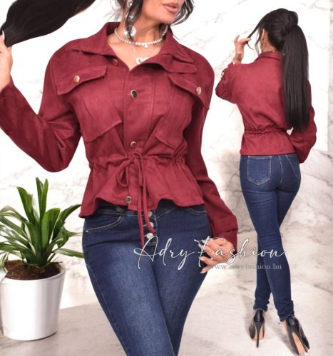 Bordó arany gombos kis kabát 