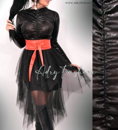 Rony Fekete tüll cikk cakk alkalmi szoknya