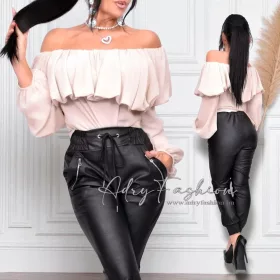 Milla Bézs színű vállra húzható női felső