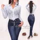 Milla világoskék színű csipke body