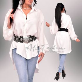 Dotty Fehér  színű elöl rövidebb ing - öv nélkül