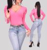 Kitty pink színű buggyos ujjú felső