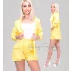 Napsárga színű blézer short szett