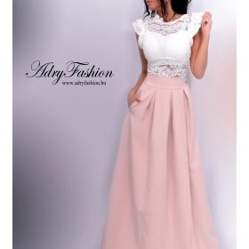 Polly Fehér színű csipke BODY vállánál dupla fodros