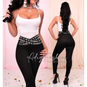 Fehér színű spagetti pántos basic trikó