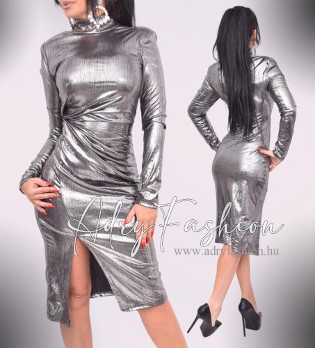 Ezüst színű  elegáns alkalmi női ruha