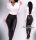 FEKETE színű bőrhatású  elasztikus matt műbőr női legging