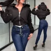 Fekete kapucnis LA DIVA dzseki 