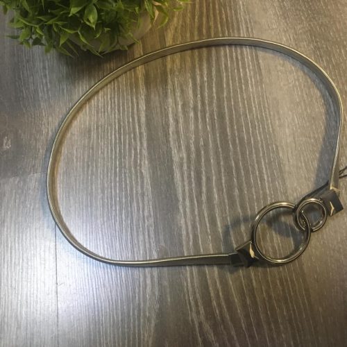 Ezüst színű Fém gumis kör alakú csatos öv