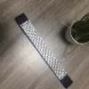 Fekete színű ezüst strassz díszes hátul patentos alkalmi öv