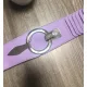 Lila színű  műbőr pikkelyes öv